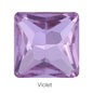 Hot Sale Square Fancy Stone Colorful Crystal Jewelry Point Back Rhinestones
