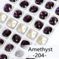 Acmore Crystal Wholesale Cushion Pointback Rhinestone K9 Glass Fancy Stone Loose Glass Design DIY Clothes Bags Shoes