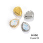 Acmore Crystal Hot Sale Wholesale Colorful Drop Stone With Cup Chain Flat Back Rhinestone Opal Mocha DE Glass Art Designs