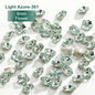 Acmore Crystal New Color Popular Light Azore K9 Glass Crystal Rhinestone Loose Jewelry Stone Glue on for DIY Nail Art Decoration