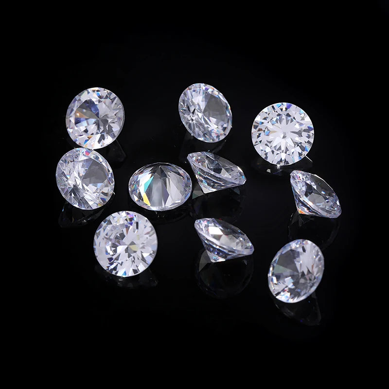 Acmore Crystal High Quality Colorful Round Zircon Transparent Pointeback Glass Rhinestone for Jewelry Making & Nail Art