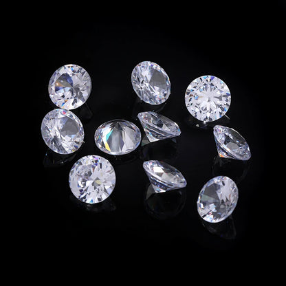Acmore Crystal High Quality Colorful Round Zircon Transparent Pointeback Glass Rhinestone for Jewelry Making & Nail Art