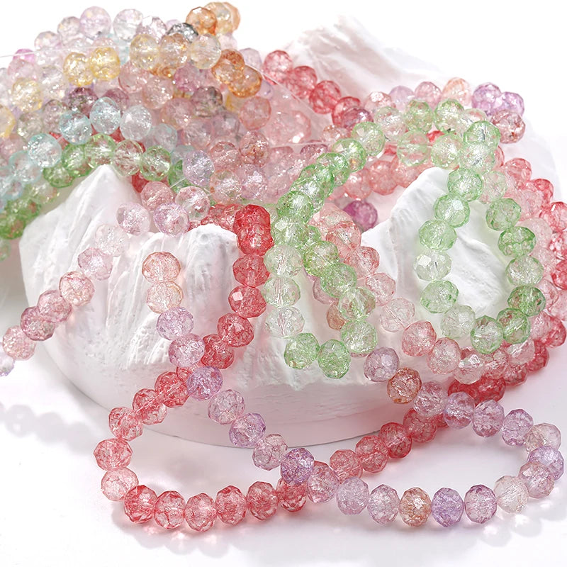 Acmore Crystal New Product Explosion Ice Flower Beads Many Colors DIY Handmade Floral Bead Bracelet Material Accessories