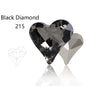 Acmore Crystal Sweet Heart Fancy Shaped Pointback K9 Glass Rhinestones Crystal Stones Crafts for Jewelry Making Garment Decoration