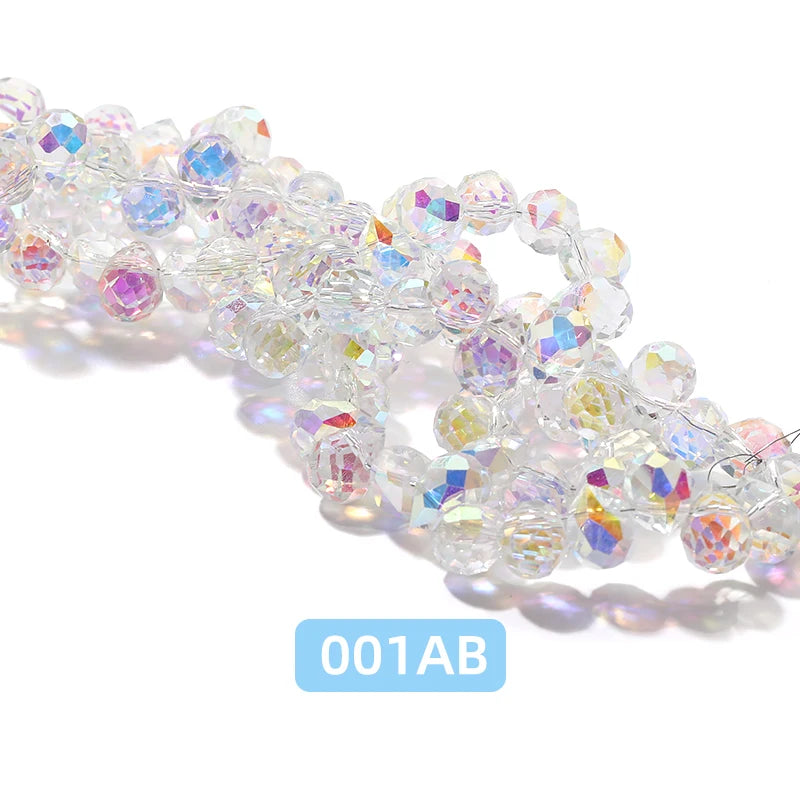 Acmore Crystal  8*10MM Shinning AB Color Faceted Cutting Strawberry  Tear Drop  Crystal Loose Beads Jewelry Accessories