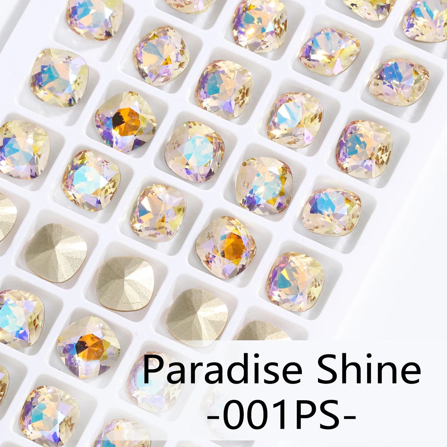 Acmore Crystal Wholesale Cushion Pointback Rhinestone K9 Glass Fancy Stone Loose Glass Design DIY Clothes Bags Shoes