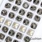 Acmore Crystal Hot Sale Black Diamond Series Crystal Stone Pointback Rhinestones Loose Glue on for Nails Clothes Decoration