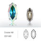 Acmore Crystal Navette Sew on Rhinestone With Setting for DIY Apparel Decoration