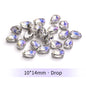 Acmore Crystal Moonlight Mixed Shapes Sew on Rhinestone With Silver Claw Setting DIY for Festival Decoration Accessories
