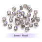 Acmore Crystal Moonlight Mixed Shapes Sew on Rhinestone With Silver Claw Setting DIY for Festival Decoration Accessories