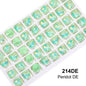 Acmore Crystal High Quality Colorful Point Back Rivoli Shape Glue on Rhinestones Glass Stones Crystal DIY Clothes Design