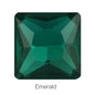 Hot Sale Square Fancy Stone Colorful Crystal Jewelry Point Back Rhinestones