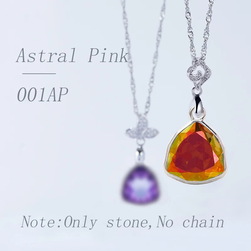 Acmore Crystal Fat Triangle Shape Shiny Color Stone Alloy Back Pendant Necklace Diy for Brooch Earring Brooch Bracelet Hair Accessories