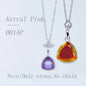 Acmore Crystal Fat Triangle Shape Shiny Color Stone Alloy Back Pendant Necklace Diy for Brooch Earring Brooch Bracelet Hair Accessories
