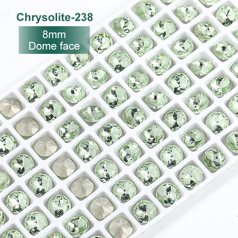 Acmore Crystal Design Chrysolite Series K9 Glass Various Shapes Rhinestone Loose Jewelry for Nail Art Rhinestones Fancy Decoration