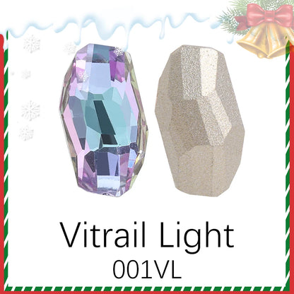 Acmore Crystal New Design Meteor Shaped Christmas Series Point Back Rhinestone K9 Glass Nail Art Supplies DIY Decoration Accessories