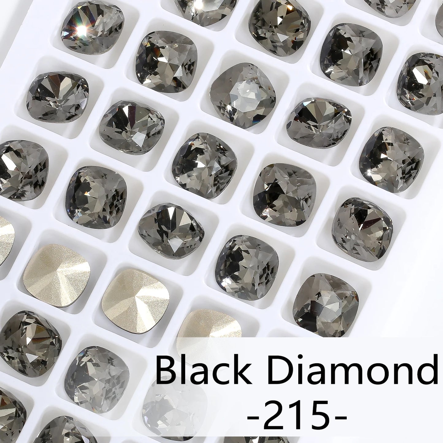 Acmore Crystal Wholesale Cushion Pointback Rhinestone K9 Glass Fancy Stone Loose Glass Design DIY Clothes Bags Shoes