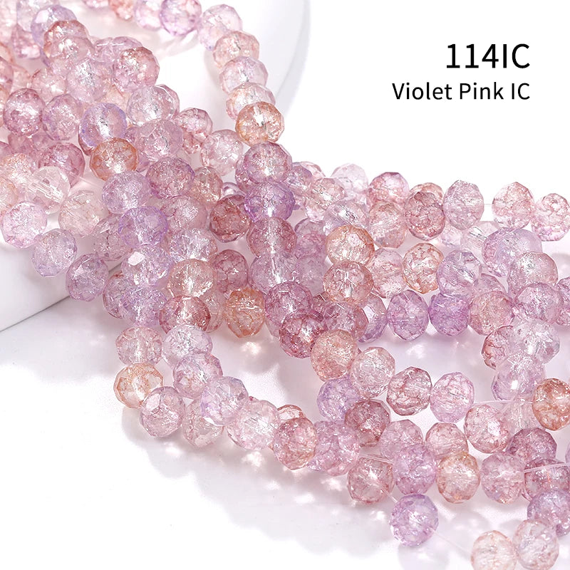 Acmore Crystal New Product Explosion Ice Flower Beads Many Colors DIY Handmade Floral Bead Bracelet Material Accessories