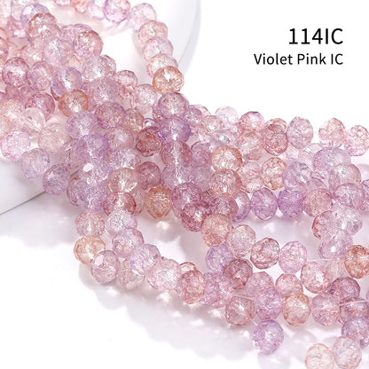 Acmore Crystal New Product Explosion Ice Flower Beads Many Colors DIY Handmade Floral Bead Bracelet Material Accessories