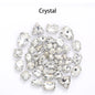 Acmore Crystal Mixed Shapes 22 Colors Four-point Stainless Steel Claw Loose Sew on Crystal Stone Glass DIY Rhinestone With Claw Setting
