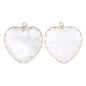 Acmore Crystal Peach Heart Transparent Crystal Glass Pendant with Claw Inlaid Rhinestone Pendant  Accessories for Earrings & Necklace