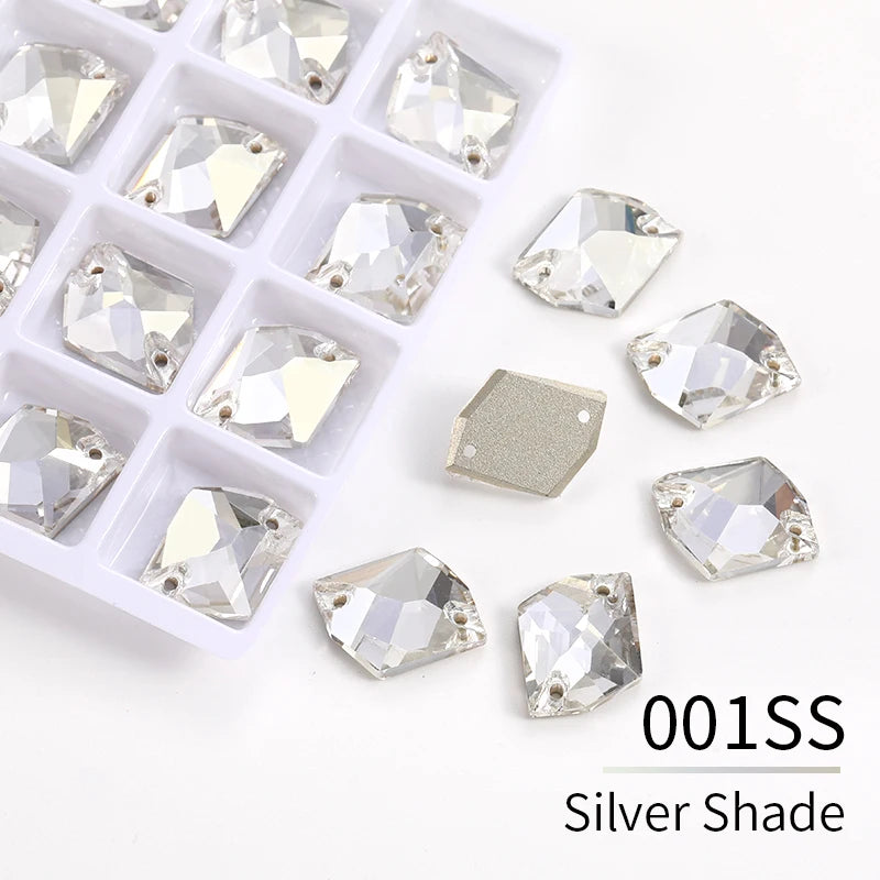 Acmore Crystal Cosmic  New Color Series Sew on Flat Back Glass Stone Crystal Sew on Rhinestone for Clothing Garment