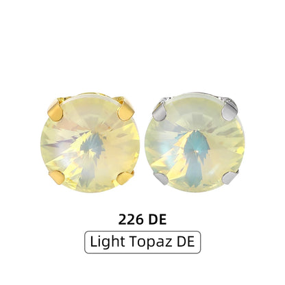 Acmore Crystal Hot Sales Loose Crystal Stone Rivoli Shape With Four Claws Sew on Decoration Jewelry Art Diy Accessories