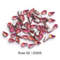 Acmore Crystal Wholesale 6*10mm Teardrop Shape Opal MI Series Sew on Rhinestones  With Golden & Sliver Claw With Garment Accessories
