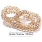 Acmore Crystal  12 Colors Bright  Loose  Glass Crafts Wheel Faceted Crystal Beads Jewelry  Finding Accessories for Necklace Earring