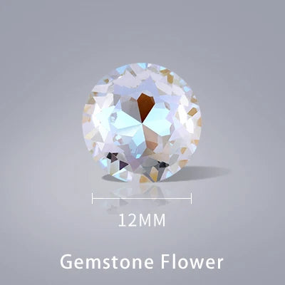 Acmore Crystal Fancy Loose Crystal Stones Glass Crafts Brand New Unfoiled Crystal Shimmer Glass Point Back Rhinestones for Bag Garment