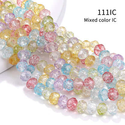 Acmore Crystal New Product Explosion Ice Flower Beads Many Colors DIY Handmade Floral Bead Bracelet Material Accessories