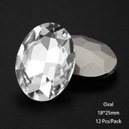 Acmore Crystal New Desgin Big Size Multiful Shapes Crystal Glass Fancy Rhinestones for Jewelry Making and Crystal Craft