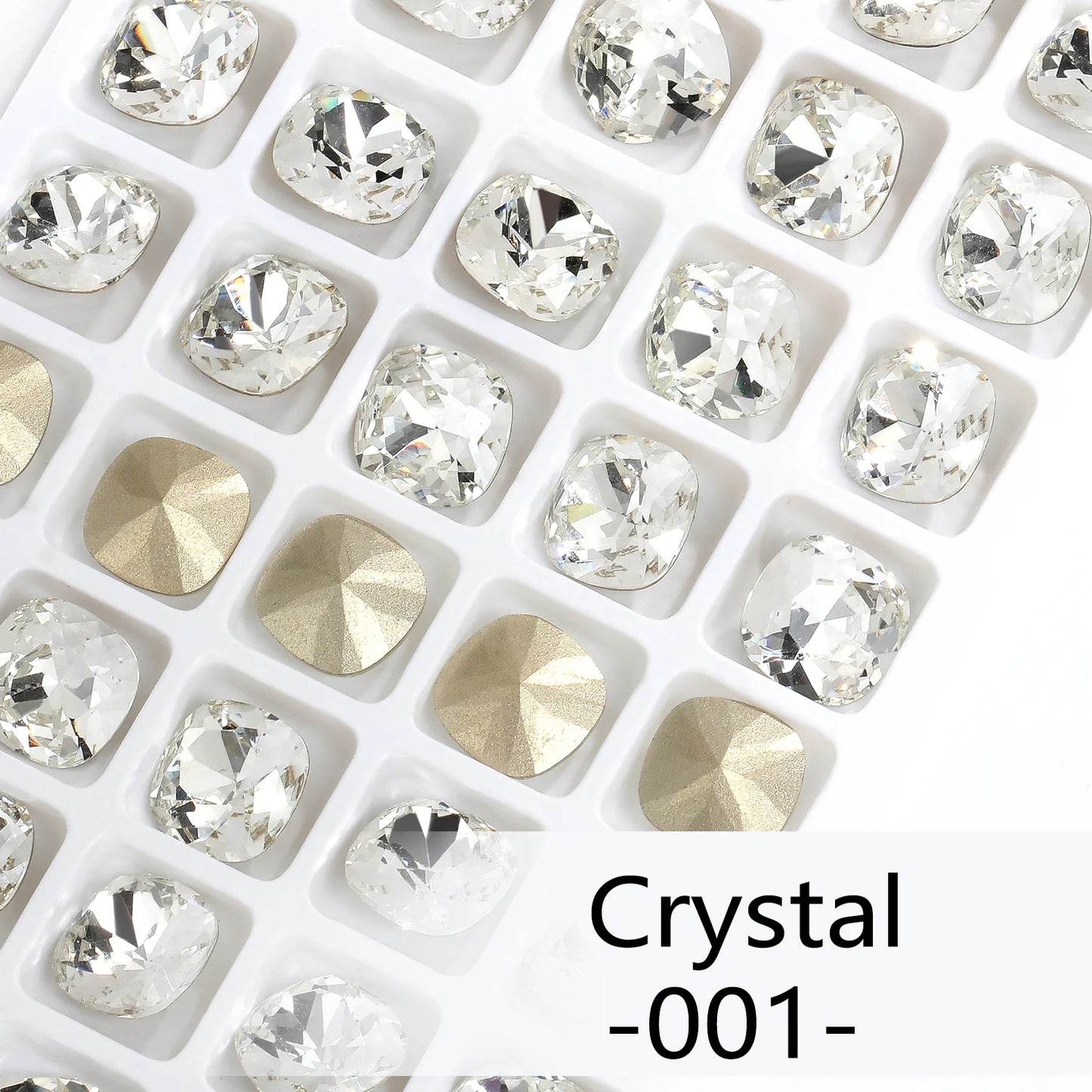 Acmore Crystal Wholesale Cushion Pointback Rhinestone K9 Glass Fancy Stone Loose Glass Design DIY Clothes Bags Shoes
