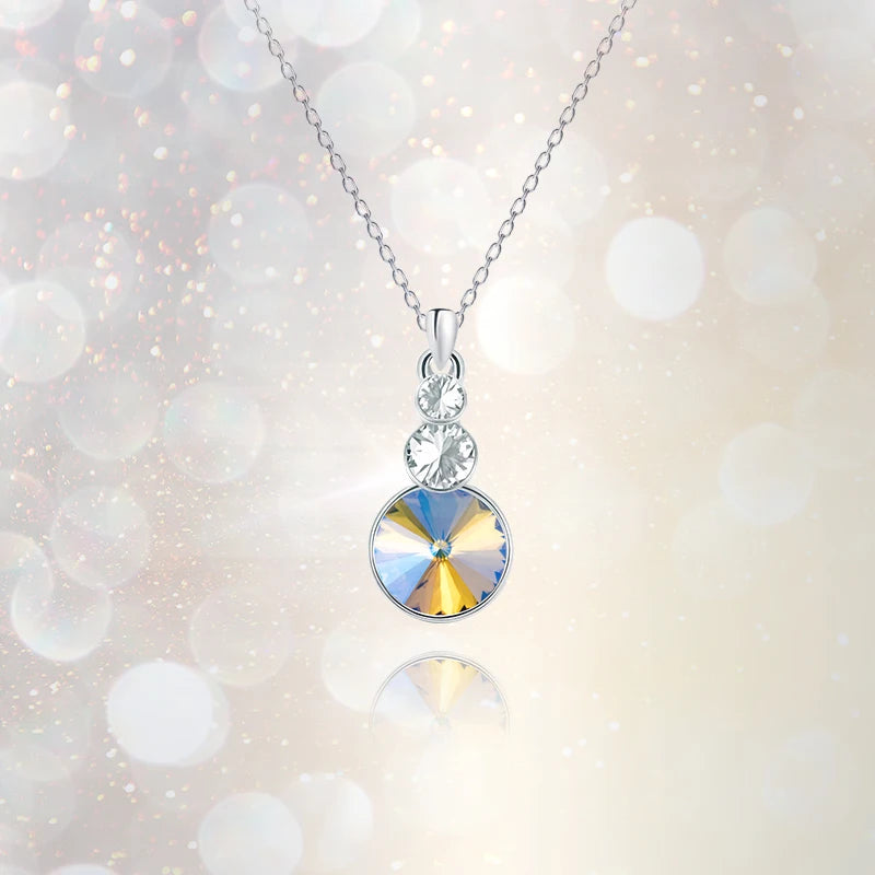 Acmore Crystal Triple Rivoli Shaped Shiny 9 Colors K9 Glass Crystal Stone Alloy Pendant for Bracelet Necklace Earring DIY Accessories