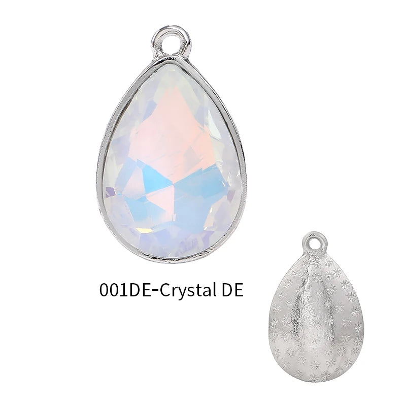 Acmore Crystal New Product Drop Alloy Pendant With Single Loop Opal Mocha DE Rhinestones Glass Jewelry Wholesale Clothes Accessories