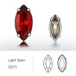 Acmore Crystal Navette Sew on Rhinestone With Setting for DIY Apparel Decoration