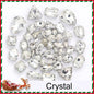 Acmore Crystal Christmas DIY Decoration Random Mixed Shapes Rhinestone With White k Stainless Steel Claw Setting Garment Accessories