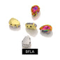 Acmore Crystal  Shadow  Series Piont Back Rhinestone With Claw Four Corners of Water Droplets Stone for Garment
