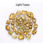 Acmore Crystal Mixed Shapes 22 Colors Four-point Stainless Steel Claw Loose Sew on Crystal Stone Glass DIY Rhinestone With Claw Setting
