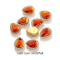 Acmore Crystal New Arrival Double-layers Drop Shape Flat Back Claw Rhinestones Golden Sunflower Sew-on Crystal Glass for Clothing
