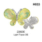 Acmore Crystal New Design Loose Rhinestone Butterfly Alloy Flower Shapes Crystal Stone Point Back DIY Clothes Decoration