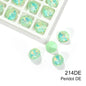 Acmore Crystal High Quality Opal Mocha DE Point Back Rivoli Shape Colorful Rhinestones Glass Crystal DIY Clothes Design
