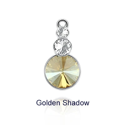 Acmore Crystal Triple Rivoli Shaped Shiny 9 Colors K9 Glass Crystal Stone Alloy Pendant for Bracelet Necklace Earring DIY Accessories