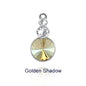 Acmore Crystal Triple Rivoli Shaped Shiny 9 Colors K9 Glass Crystal Stone Alloy Pendant for Bracelet Necklace Earring DIY Accessories