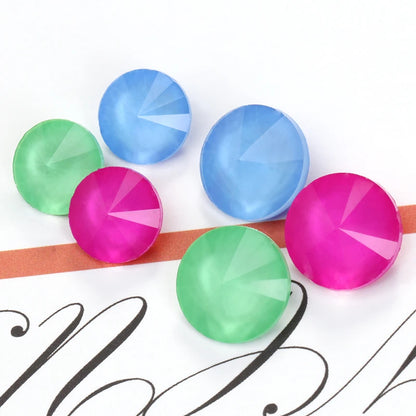 Acmore Crystal Rivoli Shape Loose Crystal Pointback Rhinestones for Clothing Accessories