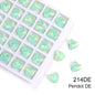 Acmore Crystal New Design Heart Shape Opal Mocha Rhinestones Point Back Glass Crystal Stones Fashion Clothing Decoration