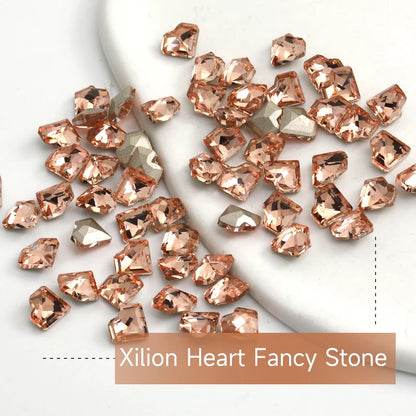 Acmore Crystal Light Padp Summer Style 3D Point Back More Shape Shiny Glass Crystal Nail Art Rhinestones