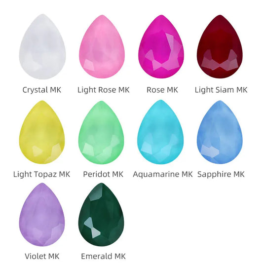 High Quality K9 Glass Crystal Drop Shape Sew on for Crafts/bag/clothing/dress Top K9 Rhinestones Garment Decoration