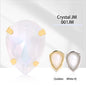 Acmore Crystal Aurora Mocha Pointback Drop Shaped Crystal Stone Rhinestone With Copper Hollow Claw Sew on Garment DIY Accessories