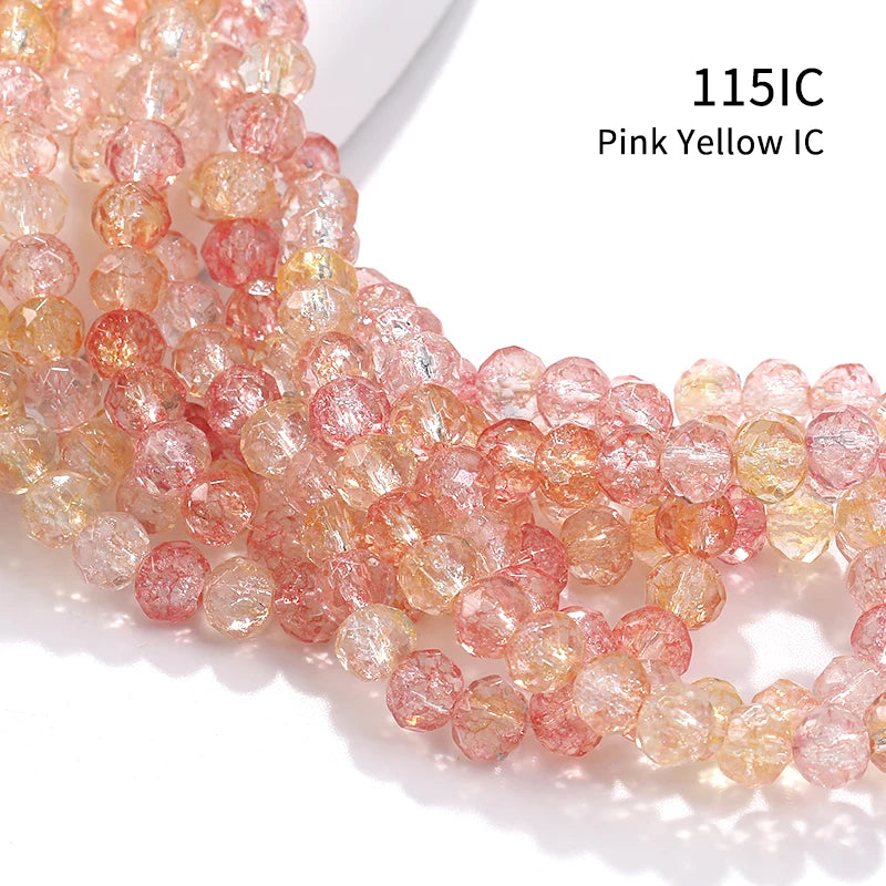 Acmore Crystal New Product Explosion Ice Flower Beads Many Colors DIY Handmade Floral Bead Bracelet Material Accessories